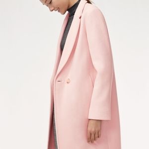 NWT Aritzia Babaton Stedman Wool Coat Pink $328
